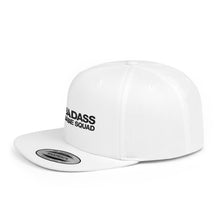 Load image into Gallery viewer, Badass Babe Squad Snapback Hat | Trendy Flat Bill Cap for Empowered Women | Perfect Gift for Friends, Birthdays, and Celebrations