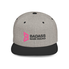 Load image into Gallery viewer, Badass Babe Squad Snapback Hat | Trendy Flat Bill Cap for Empowered Women | Perfect Gift for Friends, Birthdays, and Celebrations
