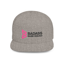 Load image into Gallery viewer, Badass Babe Squad Snapback Hat | Trendy Flat Bill Cap for Empowered Women | Perfect Gift for Friends, Birthdays, and Celebrations

