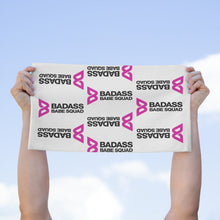 Load image into Gallery viewer, Badass Babe Squad Rally Towel - Empowering Souvenir for Sports, Workout, Poolside, Gift for Friends, Motivational Decor

